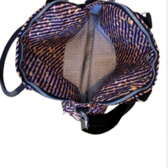 Kipling Cadie satchel Pink Wave pattern like new shoulder crossbody bag - Picture 4 of 5